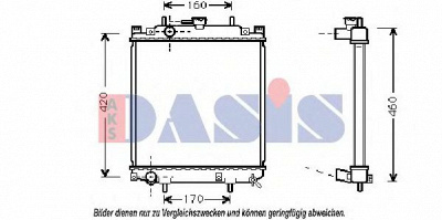 AKS DASIS 360410n -  Радиатор, охлаждение двигателя